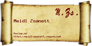 Meidl Zsanett névjegykártya